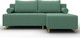Миниатюра изображения товара Диван угловой Лига Диванов Лига-102 универсальный / 134799 (рогожка амур 11 зеленый)