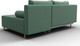 Миниатюра изображения товара Диван угловой Лига Диванов Лига-102 универсальный / 134799 (рогожка амур 11 зеленый)
