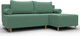 Миниатюра изображения товара Диван угловой Лига Диванов Лига-102 универсальный / 134799 (рогожка амур 11 зеленый)