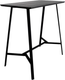 Миниатюра изображения товара Барный стол Stal-Massiv UTab-110 (черный/черный)