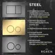 Миниатюра изображения товара Кнопка для инсталляции Roxen Steel 420260-CHG