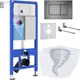 Миниатюра изображения товара Инсталляция с унитазом подвесным Roxen StounFix Dual Fresh 868441