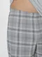Миниатюра изображения товара Комплект домашней одежды Mark Formelle 591044 (р.92-82-182/188, светло-серый/светло-серая клетка)