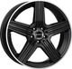 Литой диск MAK Lewis 18x9" 5x112мм DIA 66.6мм ET 42мм Gloss Black Mirror Ring — фото 2