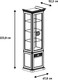 Миниатюра изображения товара Шкаф с витриной Ангстрем Изотта гостиная ИТ-224.29 исп.29 (валенсия)