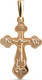Миниатюра изображения товара Крестик из желтого золота Кристалл C555700226773