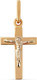 Миниатюра изображения товара Крестик из желтого золота Кристалл C575800226773