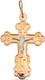 Миниатюра изображения товара Крестик из желтого золота Кристалл CA57000226773