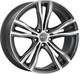 Миниатюра изображения товара Литой диск MAK X-Mode 21x11.5" 5x112мм DIA 66.6мм ET 38мм Gun Met-Mirror Face