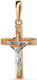 Миниатюра изображения товара Крестик из желтого золота Кристалл CI16400226773