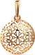 Миниатюра изображения товара Подвеска из желтого золота Кристалл CH84900226773