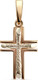 Миниатюра изображения товара Крестик из желтого золота Кристалл CJ56700226773