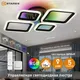 Миниатюра изображения товара Люстра Estares Oval RGB 65W 4S1R-RC-600x445x95-BLACK/WHITE-220-IP20