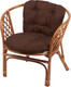 Миниатюра изображения товара Кресло садовое Мебель Солнца Багама 01/17В (коньяк/коричневый)