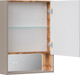 Миниатюра изображения товара Шкаф с зеркалом для ванной EQUIL Gleam 60.1D (амарок/дуб вотан)