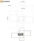 Миниатюра изображения товара Люстра Estares Sven 85W 3S-APP-690x470x80-WHITE/WHITE-220-IP20