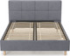Миниатюра изображения товара Полуторная кровать Mio Tesoro Letto 617 140x200 (темно-серый 906)