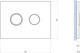 Миниатюра изображения товара Унитаз подвесной с инсталляцией Cersanit Brasko Slim 64824 + Aqua 50 68178 +Accento Circle для Aqua 69074 (кнопка хром глянец)