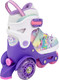 Миниатюра изображения товара Роликовые коньки CosmoRide Fei + набор защиты (р-р 27-30, белый/фиолетовый)