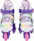 Миниатюра изображения товара Роликовые коньки CosmoRide Fei + набор защиты (р-р 27-30, белый/фиолетовый)