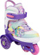 Миниатюра изображения товара Роликовые коньки CosmoRide Fei + набор защиты (р-р 31-34, белый/фиолетовый)