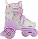 Миниатюра изображения товара Роликовые коньки CosmoRide Honey + набор защиты (р-р 31-34, белый/фиолетовый)