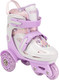 Миниатюра изображения товара Роликовые коньки CosmoRide Honey + набор защиты (р-р 31-34, белый/фиолетовый)