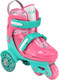 Миниатюра изображения товара Роликовые коньки CosmoRide Honey + набор защиты (р-р 27-30, мятный/розовый)