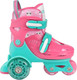 Миниатюра изображения товара Роликовые коньки CosmoRide Honey + набор защиты (р-р 31-34, мятный/розовый)