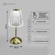 Миниатюра изображения товара Настольная лампа Estares Crystal M 3W R-ON/OFF-130x295-CLEAR/GOLD-DC5V/1A-IP20