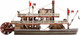 Миниатюра изображения товара Сборная модель Умная бумага Пароход / 4627081554961