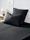 Миниатюра изображения товара Комплект постельного белья Веселина Черный бархат 007 Страйп ПЭ 2сп Евро 70x70