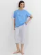 Миниатюра изображения товара Комплект домашней одежды Mark Formelle 592370 (р.164/170-112-118, сине-голубой/узор на голубом)