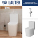 Миниатюра изображения товара Унитаз напольный Lauter W09 P-TRAP 21900002 + гигиенический душ Breez 21GN7071CH (горизонтальный выпуск)