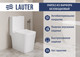 Миниатюра изображения товара Унитаз напольный Lauter W09 S-TRAP 21900003 + гигиенический душ Daze 21GN3131CH (вертикальный выпуск)