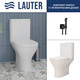 Миниатюра изображения товара Унитаз напольный Lauter W224 2110224 + гигиенический душ Rainix 21LT7712BM (горизонтальный выпуск)