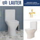 Миниатюра изображения товара Унитаз напольный Lauter W224 2110224 + гигиенический душ Sano 21LT1294GL (горизонтальный выпуск)