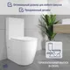 Миниатюра изображения товара Унитаз напольный Lauter Rimless 21D2202 + гигиенический душ Rinse 21GN4051CH