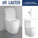 Миниатюра изображения товара Унитаз напольный Lauter Rimless 21D2202 + гигиенический душ Rainix 21LT7713MW