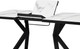 Миниатюра изображения товара Обеденный стол Мир стульев Саен №52 140х90/50 (черный муар/мрамор белый/белый)