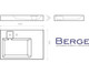 Миниатюра изображения товара Умывальник Berge BRS-8055 Lux (правый, белый)