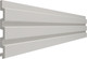 Миниатюра изображения товара Профиль для стеновой панели КТМ-2000 3Д Проф М Белый 001 (120х12х2950мм)