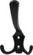 Миниатюра изображения товара Крючок для одежды Нора-М №10 3-х рож. (черный)