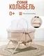 Миниатюра изображения товара Детская кроватка Farfello Sonya (светло-бежевый)