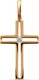 Миниатюра изображения товара Крестик из желтого золота Кристалл CC65500226773