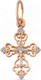 Миниатюра изображения товара Крестик из желтого золота Кристалл CC48800226773