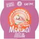 Миниатюра изображения товара Влажный корм для кошек Molina Цыпленок и кальмар в желе (75г)