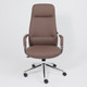 Миниатюра изображения товара Кресло офисное AksHome Elema (коричневая экокожа/хромированный металл)