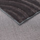 Миниатюра изображения товара Коврик AksHome Geometry Faux Fur (120x170, геометрия, темно-серый)