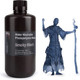 Миниатюра изображения товара Фотополимерная смола для 3D-принтера Elegoo Water Washable / 50.103.0026 (1кг, черный дым)